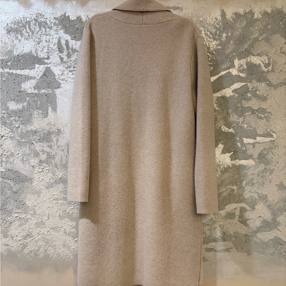 Nap Elegant Beige Long Coatigan - Picture 3 of 3